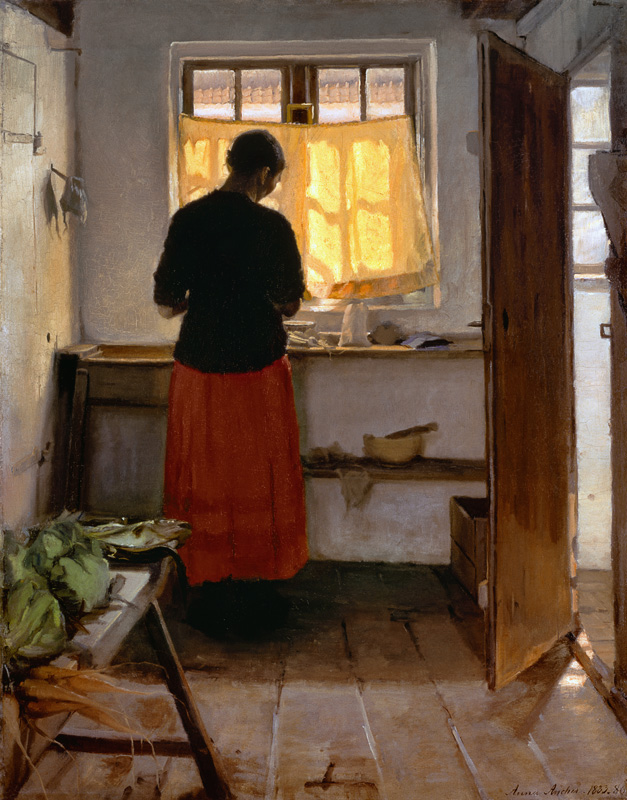 The Girl in the Kitchen from Anna Ancher