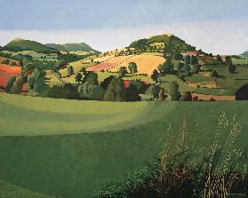 Hawnby, Yorkshire (oil on canvas) 
