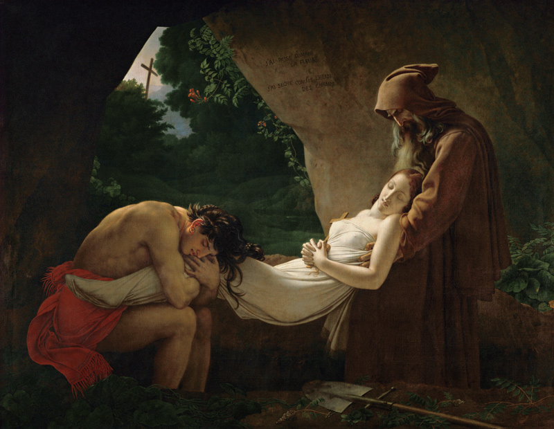 The Tomb of Atala from Anne-Louis Girodet de Roucy-Trioson