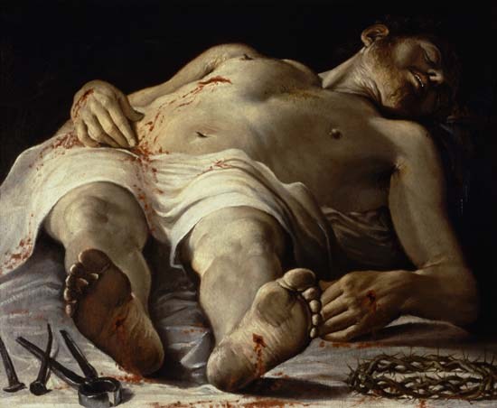 The Dead Christ from Annibale Carracci