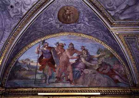 Lunette depicting Perseus Slaying the Medusa, from the 'Camerino' from Annibale Carracci
