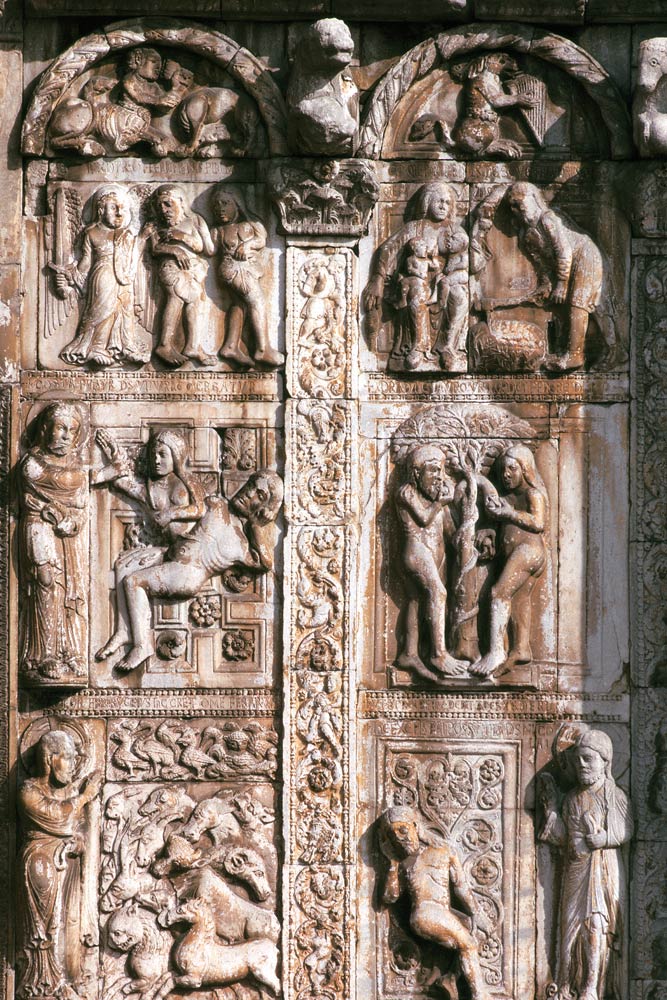 Detail from the south side of the west porch from Anonym Romanisch
