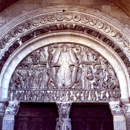 The Last Judgement, tympanum from the west portal from Anonym Romanisch