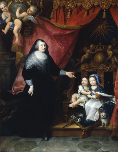 Ludwig XIV., Bruder u. Gouvernante from Anonym, Haarlem