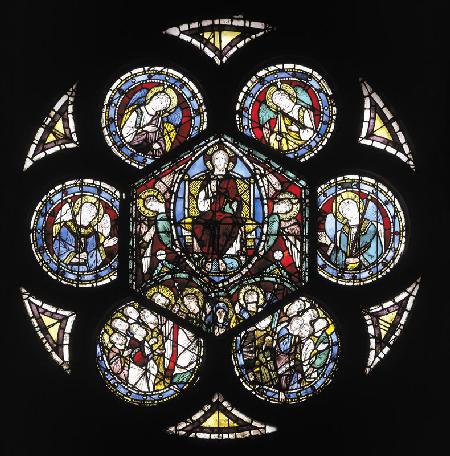 Assisi, Glasfenster, Christi Himmelfahrt
