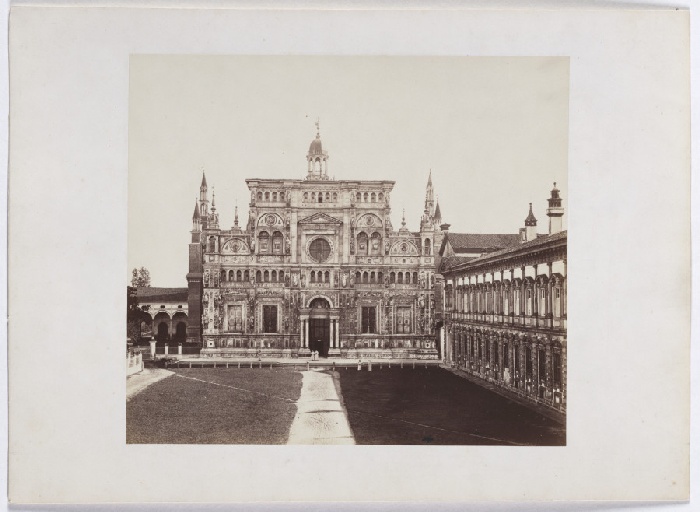 The Charterhouse of Pavia: view of the main facade from Anonym