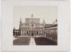 The Charterhouse of Pavia: view of the main facade