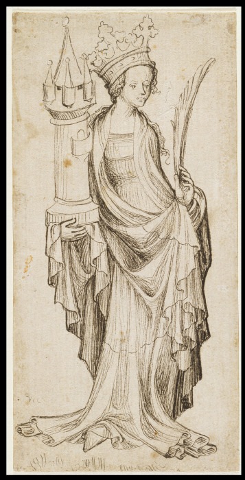 Saint Barbara from Anonym