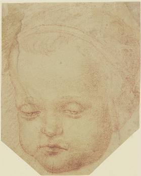 Childs head from the front