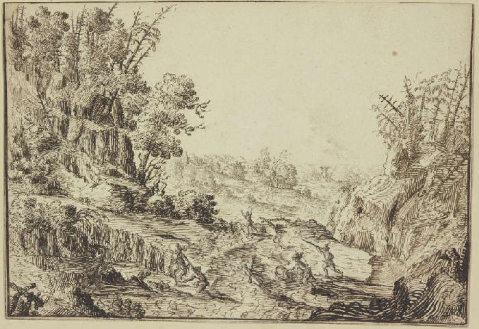 Landscape with robbers from Anonym
