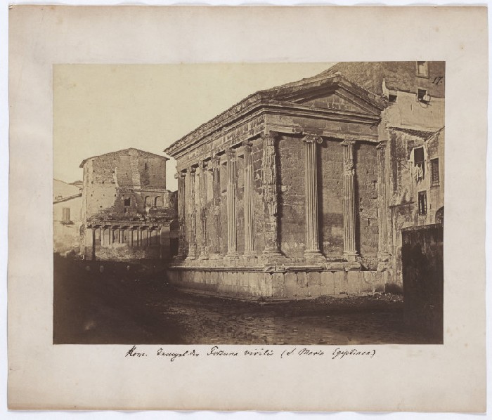 Rome: View of the temple of Fortuna virilis from Anonym