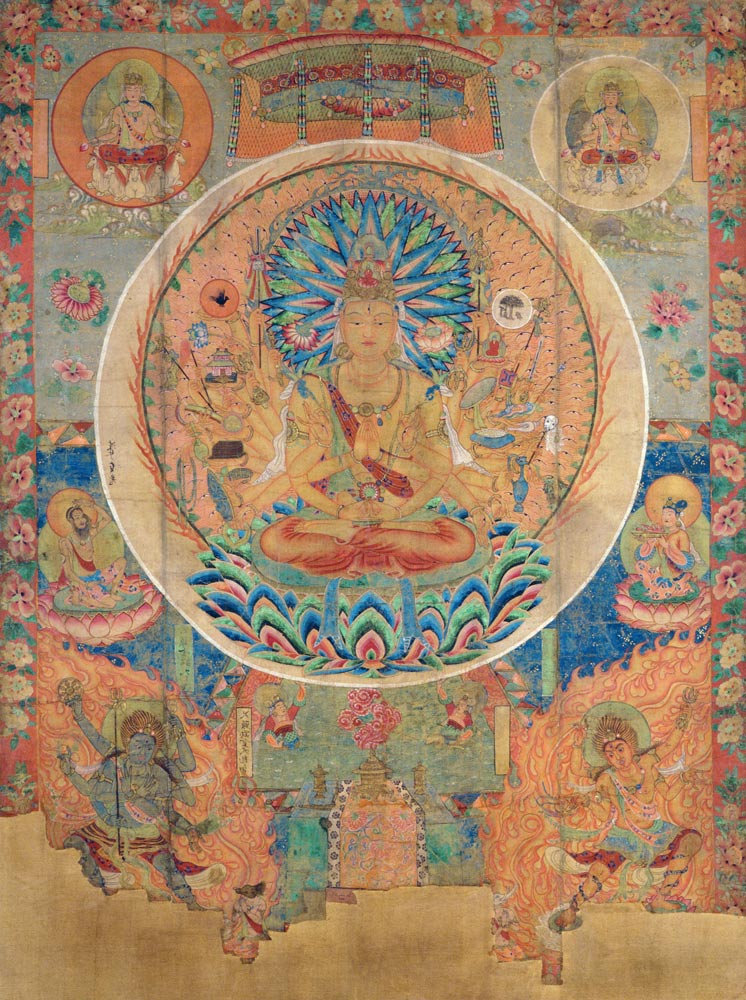 Ch.xxvviii.006 The Mandala of Sahasrabhuja Avalokitesvara, Tunhuang from Anonymous painter