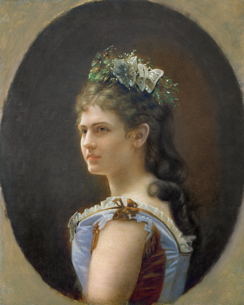 Katharina Schratt, mistress of Emperor Franz Joseph of Austria from Anonymous painter