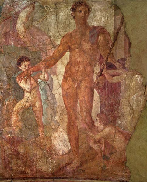 Theseus and the Minotaur Pompeii from Anonymous painter