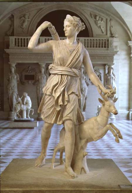 Artemis the Huntressknown as the 'Diana of Versailles' from Anonymous painter