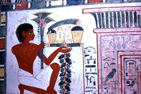 Bearer of Offerings, in the Tomb of Nakht, scribe and astronomer of Amun, Dynasty XVIII,New Kingdom from Anonymous painter