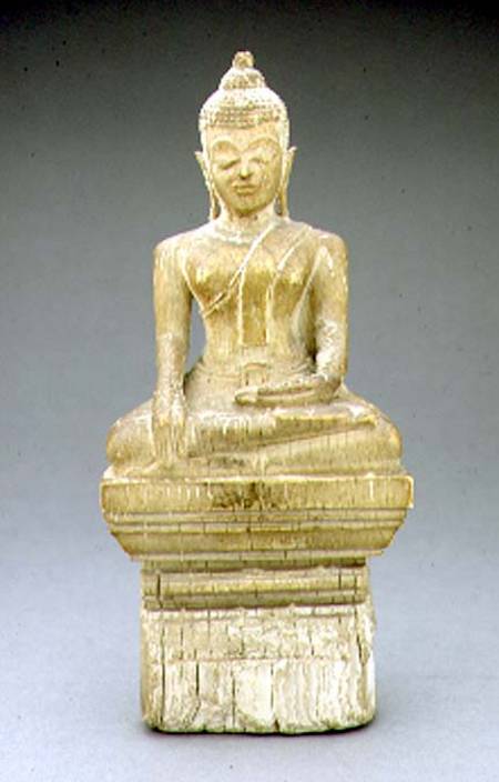 Buddha 'shakyamuni'seated in the 'Bhumisparsimudra' - earth touching gesture from Anonymous painter