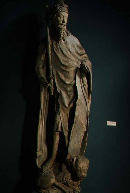Charles IV Holy Roman Emperor (1316-78)sandstone figure formerly part of the exterior decoration of from Anonymous painter