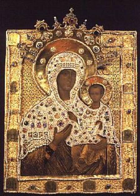 con of the Virgin, Smolenskaja monastery, Moscow from Anonymous painter