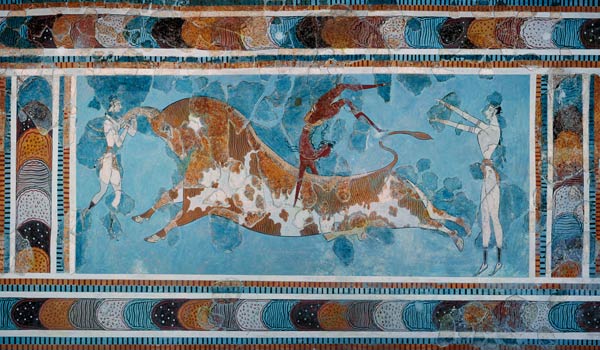 The Toreador Fresco, Knossos Palace,Crete from Anonymous painter