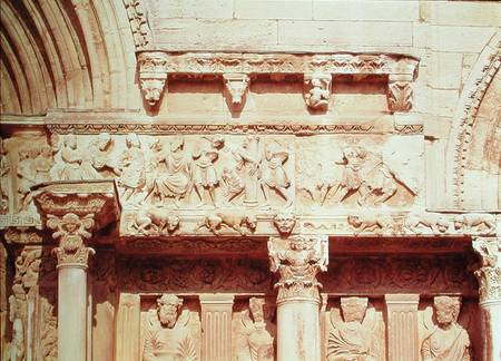 Detail from the central portal of the west facadedepicting scenes from the Passion of Christ from Anonymous painter
