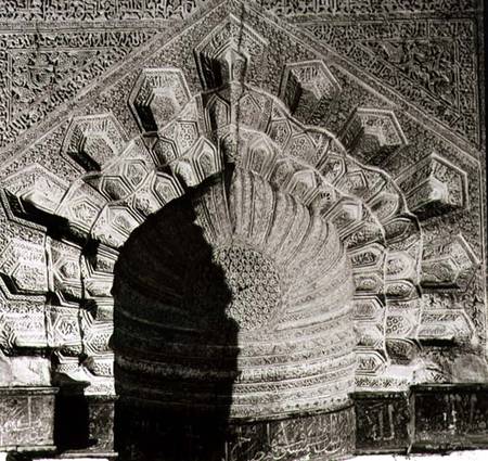 Detail of a keel arch on the Tomb of the Abbasid Khalifs from Anonymous painter