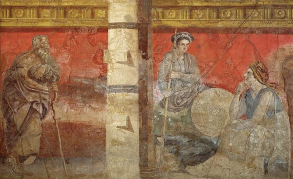 The Personification of Macedonia and a Philosopher, from the Villa of P. Fannius Synistor,Boscoreale from Anonymous painter