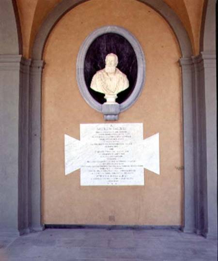 Memorial bust to Galileo Galilei (1564-1642) from Anonymous painter