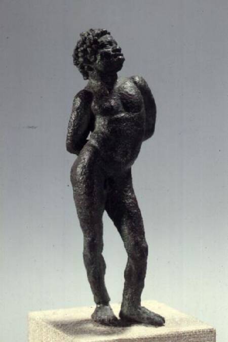 Negro chained slave, bronze statuette,Hellenistic period from Anonymous painter