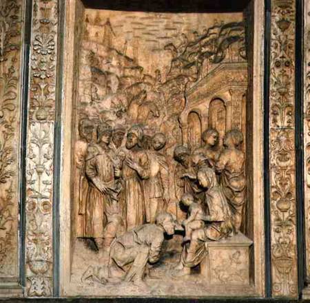 Relief panel of the Adoration of the Magifrom the church exterior from Anonymous painter
