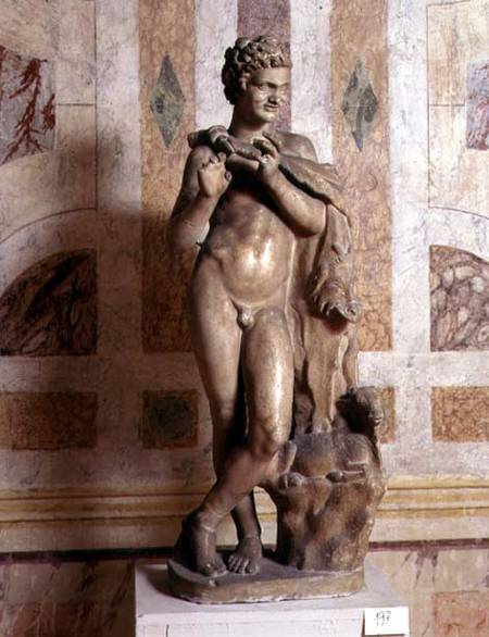 Satyr playing his pipe from Anonymous painter