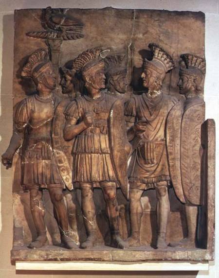 Soldiers of the Praetorian Guard, relief,Roman from Anonymous painter