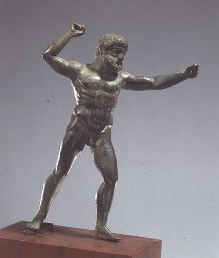 Statuette of Herakles brandishing his club, Classical Greek from Anonymous painter