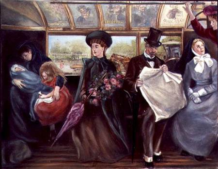 Sunday Morning on a Fifth Avenue Omnibus from Anonymous painter