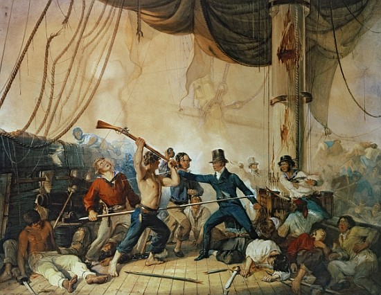 The Melee on Board the Chesapeake from Anonymous painter
