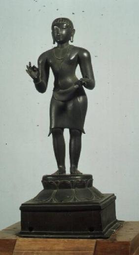 Kali (one of the aspects of Parvati), bronze, late Chola