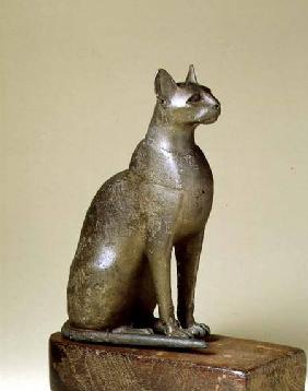 N389 Figure of a cat, representing the goddess Bastet,Egyptian
