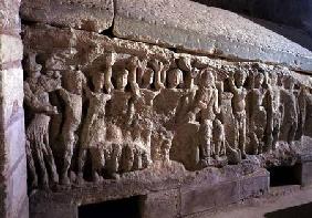 The Tomb of Bishop Agillertdetail of the relief decoration depicting Christ enthroned