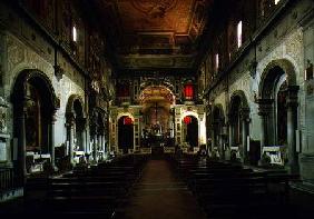 View of the interior looking towards the altar