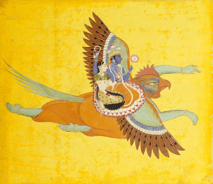 Vishnu And Lakshmi On Garuda Bundi, C