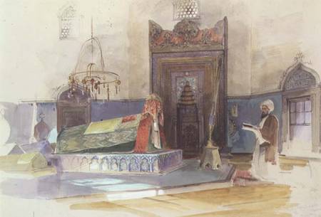 Tomb of Bayazid I, interior, Bursa, Turkey from Anonymous painter