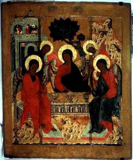 Trinity iconfrom a village church near Zagorsk from Anonymous painter