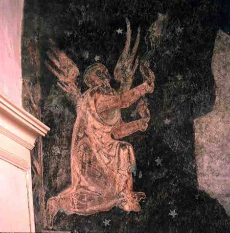 Wall painting depicting an angel from Anonymous painter