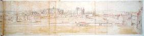 Hampton Court Palace from the North, from 'The Panorama of London'