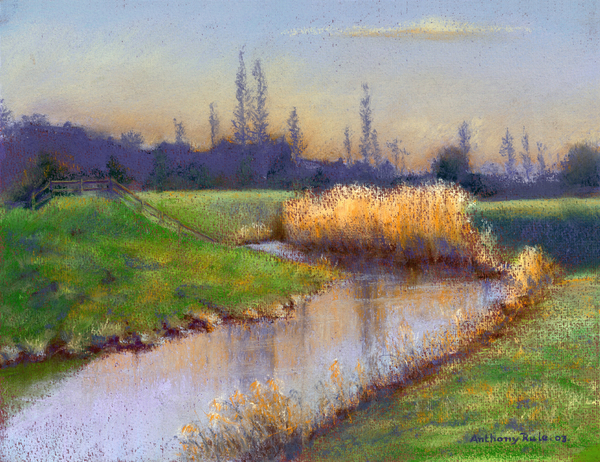 Winter Evening on the Clyst from Anthony  Rule
