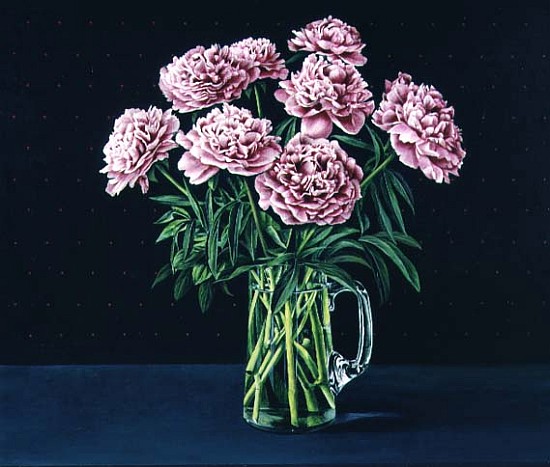 Flowers in a Glass Jug, 1983 (acrylic on board)  from Anthony  Southcombe