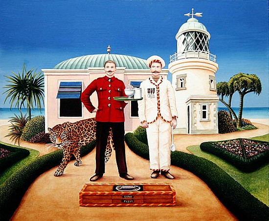 The Cook and Waiter, 1996 (acrylic on board)  from Anthony  Southcombe