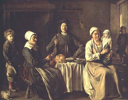 The Peasant Family from Antoine and Louis  & Mathieu Le Nain