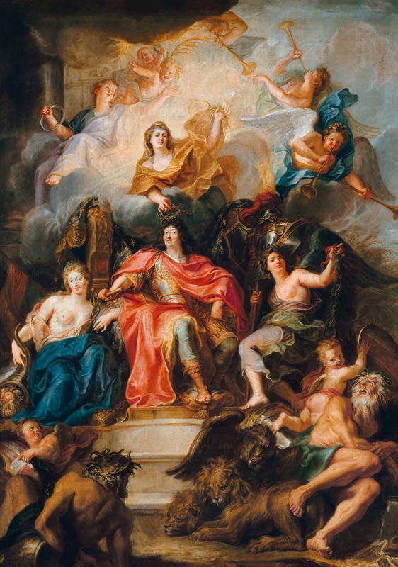 The glorification of Louis XIV from Antoine Coypel