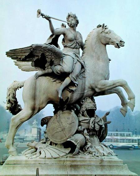 Fame Riding Pegasus ('Le Cheval de Marly') from Antoine Coysevox
